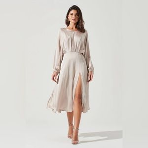 MARIN DOLMAN SLEEVE MIDI DRESS From ASTR THE LABEL